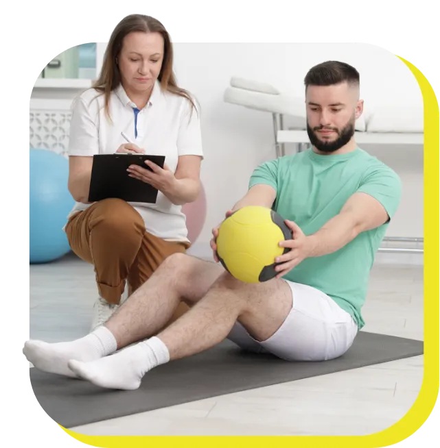 sessão de pilates clínico